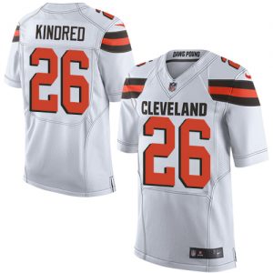 Men's Nike Cleveland Browns #26 Derrick Kindred Elite White NFL Jersey ...
